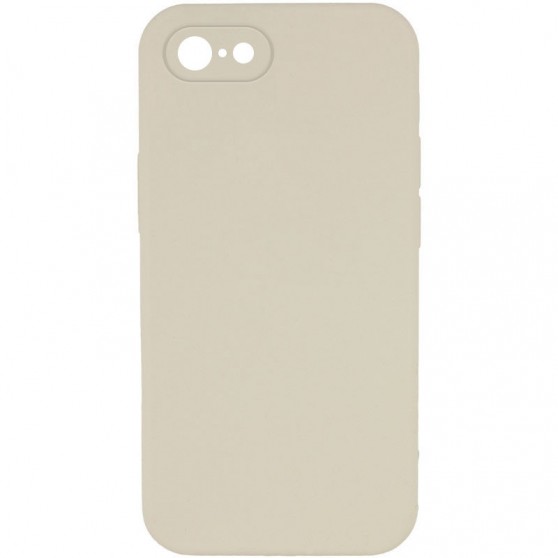 Silicone Case Square Full Camera Protective (AA) NOLOGO для Apple iPhone 7 / 8 / SE (2020) (4.7") Бежевый / Antique White