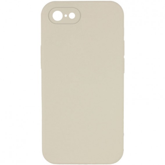 Silicone Case Square Full Camera Protective (AA) NOLOGO для Apple iPhone 7 / 8 / SE (2020) (4.7") Бежевий / Antique White