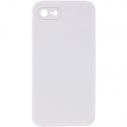 Silicone Case Square Full Camera Protective (AA) NOLOGO для Apple iPhone 7 / 8 / SE (2020) (4.7") Белый / White
