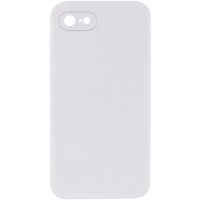 Silicone Case Square Full Camera Protective (AA) NOLOGO для Apple iPhone 7 / 8 / SE (2020) (4.7") Белый / White