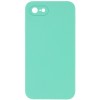 Чохол Silicone Case Square Full Camera Protective (AA) NOLOGO для Apple iPhone 7/8/SE (2020) (4.7") Бірюзовий / Turquoise