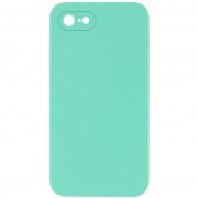 Silicone Case Square Full Camera Protective (AA) NOLOGO для Apple iPhone 7 / 8 / SE (2020) (4.7") Бирюзовый / Turquoise