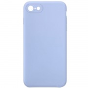 Silicone Case Square Full Camera Protective (AA) NOLOGO для Apple iPhone 7 / 8 / SE (2020) (4.7") Голубой / Lilac Blue