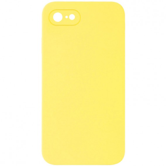 Чохол Silicone Case Square Full Camera Protective (AA) NOLOGO для Apple iPhone 7/8/SE (2020) (4.7") Жовтий / Yellow