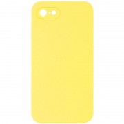 Silicone Case Square Full Camera Protective (AA) NOLOGO для Apple iPhone 7 / 8 / SE (2020) (4.7") Желтый / Yellow