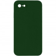 Silicone Case Square Full Camera Protective (AA) NOLOGO для Apple iPhone 7 / 8 / SE (2020) (4.7") Зеленый / Army green