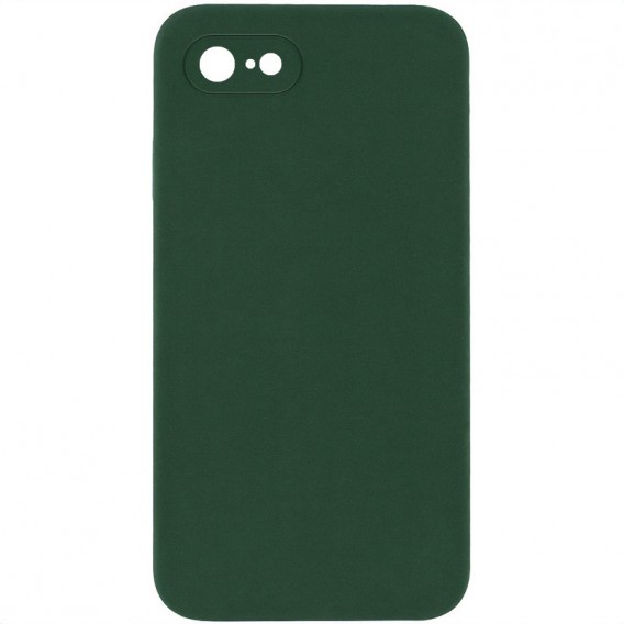Silicone Case Square Full Camera Protective (AA) NOLOGO для Apple iPhone 7 / 8 / SE (2020) (4.7") Зелений / Cyprus Green