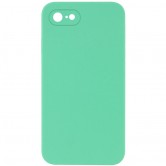 Чехол Silicone Case Square Full Camera Protective (AA) NOLOGO для Apple iPhone 7/8/SE (2020) (4.7 дюйма) Зеленый / Spearmint