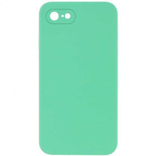 Silicone Case Square Full Camera Protective (AA) NOLOGO для Apple iPhone 7 / 8 / SE (2020) (4.7") Зеленый / Spearmint