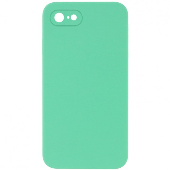 Чохол Silicone Case Square Full Camera Protective (AA) NOLOGO для Apple iPhone 7/8/SE (2020) (4.7") Зелений / Spearmint