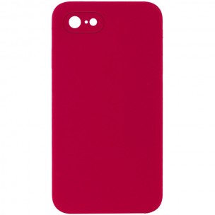 Чохол Silicone Case Square Full Camera Protective (AA) NOLOGO для Apple iPhone 7/8/SE (2020) (4.7") Червоний / Rose Red Чохол Silicone Case Square Full Camera Protective (AA) NOLOGO для Apple iPhone 7/8/SE (2020) (4.7") Червоний / Rose Red