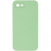 Чехол Silicone Case Square Full Camera Protective (AA) NOLOGO для Apple iPhone 7/8/SE (2020) (4.7 дюйма) Мятный / Mint