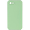 Silicone Case Square Full Camera Protective (AA) NOLOGO для Apple iPhone 7 / 8 / SE (2020) (4.7") М'ятний / Mint
