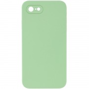 Silicone Case Square Full Camera Protective (AA) NOLOGO для Apple iPhone 7 / 8 / SE (2020) (4.7") Мятный / Mint