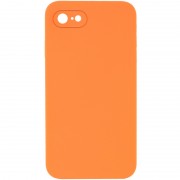 Silicone Case Square Full Camera Protective (AA) NOLOGO для Apple iPhone 7 / 8 / SE (2020) (4.7") Оранжевый / Papaya