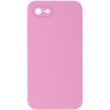 Silicone Case Square Full Camera Protective (AA) NOLOGO для Apple iPhone 7 / 8 / SE (2020) (4.7") Розовый / Light pink