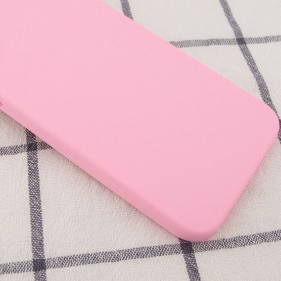 Silicone Case Square Full Camera Protective (AA) NOLOGO для Apple iPhone 7 / 8 / SE (2020) (4.7") Рожевий / Light pink
