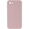 Silicone Case Square Full Camera Protective (AA) NOLOGO для Apple iPhone 7 / 8 / SE (2020) (4.7") Рожевий / Pink Sand