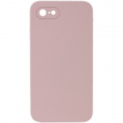 Silicone Case Square Full Camera Protective (AA) NOLOGO для Apple iPhone 7 / 8 / SE (2020) (4.7") Розовый / Pink Sand
