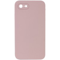 Silicone Case Square Full Camera Protective (AA) NOLOGO для Apple iPhone 7 / 8 / SE (2020) (4.7") Рожевий / Pink Sand