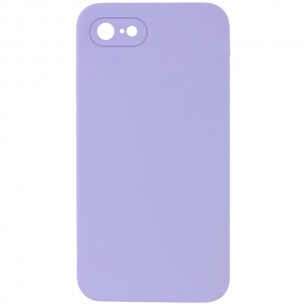 Silicone Case Square Full Camera Protective (AA) NOLOGO для Apple iPhone 7 / 8 / SE (2020) (4.7") Бузковий / Dasheen Silicone Case Square Full Camera Protective (AA) NOLOGO для Apple iPhone 7 / 8 / SE (2020) (4.7") Бузковий / Dasheen