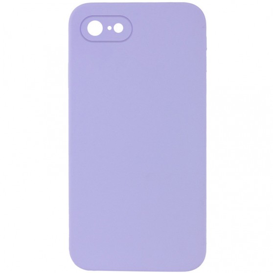 Silicone Case Square Full Camera Protective (AA) NOLOGO для Apple iPhone 7 / 8 / SE (2020) (4.7") Сиреневый / Dasheen