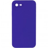 Чехол Silicone Case Square Full Camera Protective (AA) NOLOGO для Apple iPhone 7/8/SE (2020) (4.7 дюйма) Фиолетовый / Ultra Violet