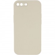 Silicone Case Square Full Camera Protective (AA) NOLOGO для Apple iPhone 7 plus / 8 plus (5.5") Бежевий / Antique White
