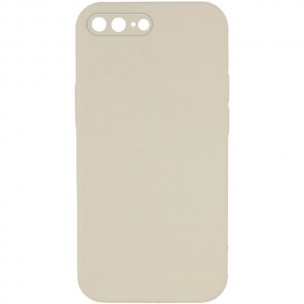 Чохол Silicone Case Square Full Camera Protective (AA) NOLOGO для Apple iPhone 7 plus/8 plus (5.5") Бежевий / Antique White