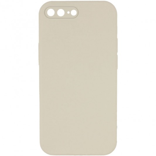 Silicone Case Square Full Camera Protective (AA) NOLOGO для Apple iPhone 7 plus / 8 plus (5.5") Бежевый / Antique White