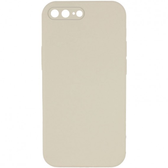 Silicone Case Square Full Camera Protective (AA) NOLOGO для Apple iPhone 7 plus / 8 plus (5.5") Бежевий / Antique White