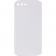 Silicone Case Square Full Camera Protective (AA) NOLOGO для Apple iPhone 7 plus / 8 plus (5.5") Білий / White
