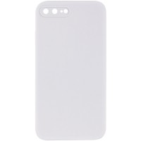 Silicone Case Square Full Camera Protective (AA) NOLOGO для Apple iPhone 7 plus / 8 plus (5.5") Білий / White