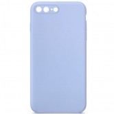 Чехол Silicone Case Square Full Camera Protective (AA) NOLOGO для Apple iPhone 7 plus/8 plus (5.5 дюйма) Голубой / Lilac Blue