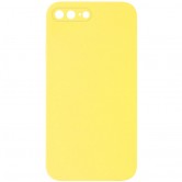 Чехол Silicone Case Square Full Camera Protective (AA) NOLOGO для Apple iPhone 7 plus/8 plus (5.5 дюйма) Желтый / Yellow