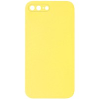 Чохол Silicone Case Square Full Camera Protective (AA) NOLOGO для Apple iPhone 7 plus/8 plus (5.5") Жовтий / Yellow