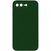 Чехол Silicone Case Square Full Camera Protective (AA) NOLOGO для Apple iPhone 7 plus/8 plus (5.5 дюйма) Зеленый / Army green