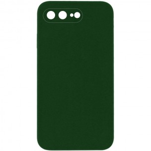 Чехол Silicone Case Square Full Camera Protective (AA) NOLOGO для Apple iPhone 7 plus/8 plus (5.5 дюйма) Зеленый / Army green