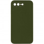 Silicone Case Square Full Camera Protective (AA) NOLOGO для Apple iPhone 7 plus / 8 plus (5.5") Зеленый / Dark Olive