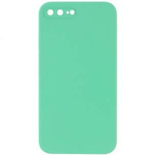 Чохол Silicone Case Square Full Camera Protective (AA) NOLOGO для Apple iPhone 7 plus/8 plus (5.5") Зелений / Spearmint