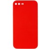 Silicone Case Square Full Camera Protective (AA) NOLOGO для Apple iPhone 7 plus / 8 plus (5.5") Червоний / Red