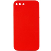 Silicone Case Square Full Camera Protective (AA) NOLOGO для Apple iPhone 7 plus / 8 plus (5.5") Красный / Red