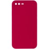 Silicone Case Square Full Camera Protective (AA) NOLOGO для Apple iPhone 7 plus / 8 plus (5.5") Красный / Rose Red