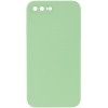 Чохол Silicone Case Square Full Camera Protective (AA) NOLOGO для Apple iPhone 7 plus/8 plus (5.5") М'ятний / Mint