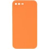 Чохол Silicone Case Square Full Camera Protective (AA) NOLOGO для Apple iPhone 7 plus/8 plus (5.5") Помаранчевий / Papaya