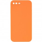 Silicone Case Square Full Camera Protective (AA) NOLOGO для Apple iPhone 7 plus / 8 plus (5.5") Оранжевый / Papaya