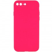 Silicone Case Square Full Camera Protective (AA) NOLOGO для Apple iPhone 7 plus / 8 plus (5.5") Розовый / Barbie pink