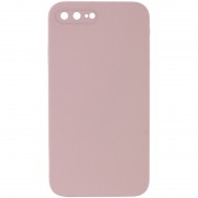 Silicone Case Square Full Camera Protective (AA) NOLOGO для Apple iPhone 7 plus / 8 plus (5.5") Розовый / Pink Sand