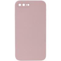 Silicone Case Square Full Camera Protective (AA) NOLOGO для Apple iPhone 7 plus / 8 plus (5.5") Розовый / Pink Sand