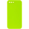 Silicone Case Square Full Camera Protective (AA) NOLOGO для Apple iPhone 7 plus / 8 plus (5.5") Салатовый / Neon green